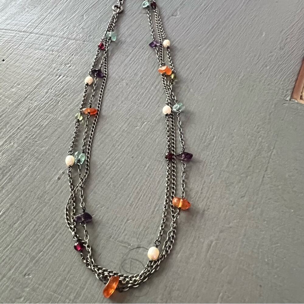Silpada 925 Sterling Silver Multi Chain Necklace - Picture 3 of 9